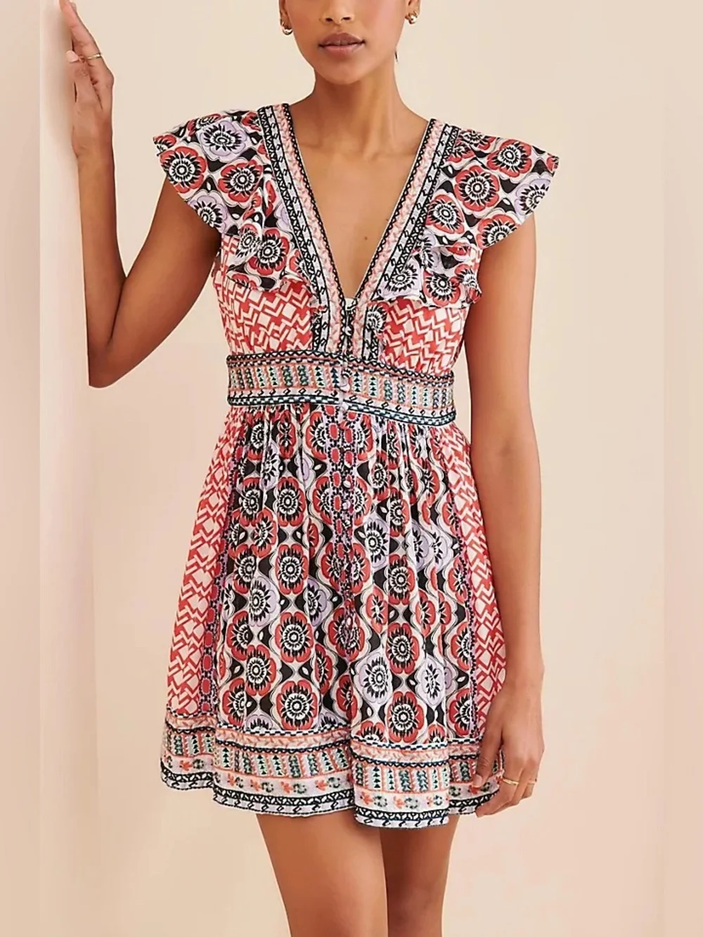 Anthropologie Flutter Dress Size 6 - Picture 1 of 7